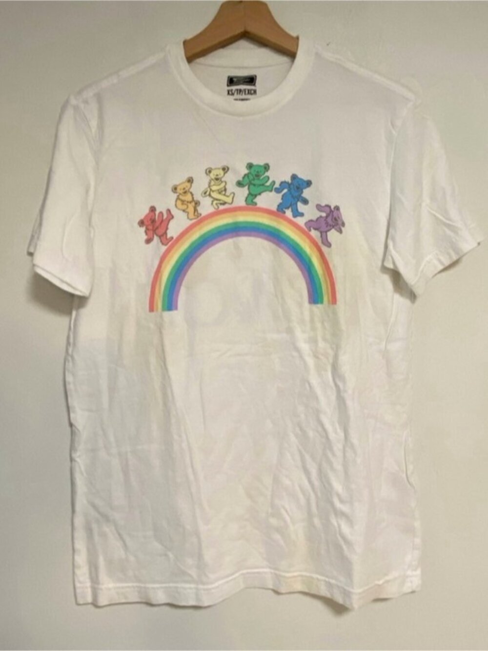 Grateful Dead “Love and Peace” Rainbow Bears T-Shirt XS - Picture 2 of 7